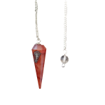 Carnelian Pendulum Faceted (Slim Style)